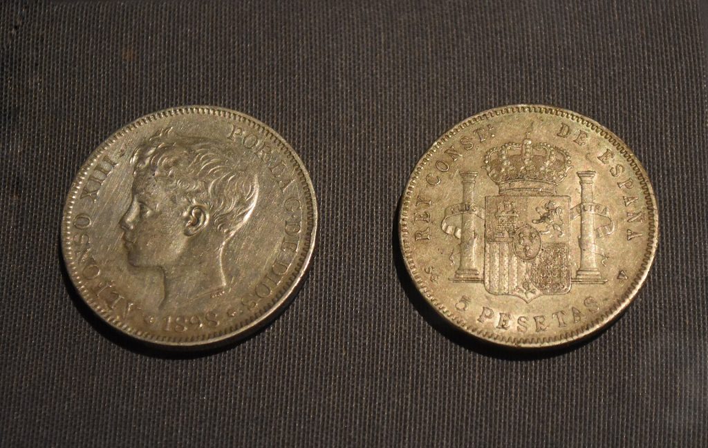 moneda de 5 pesetas de alfonso xiii