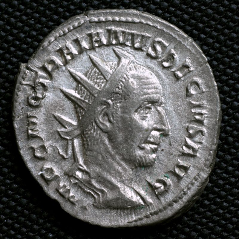 Anverso de un antoniniano de Trajano Decio