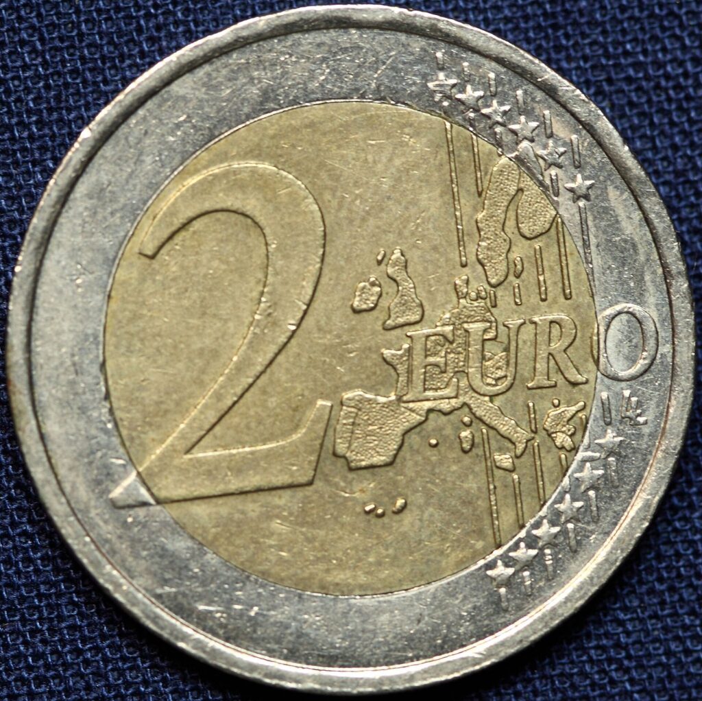 Cara común de una moneda de 2 euros