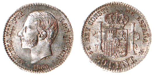 moneda de alfonso xii
